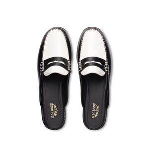 NEW never worn Bass Weejuns- Two Toned Mules